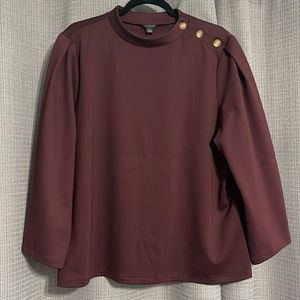 Ann Taylor Burgundy Sweater Top XXL